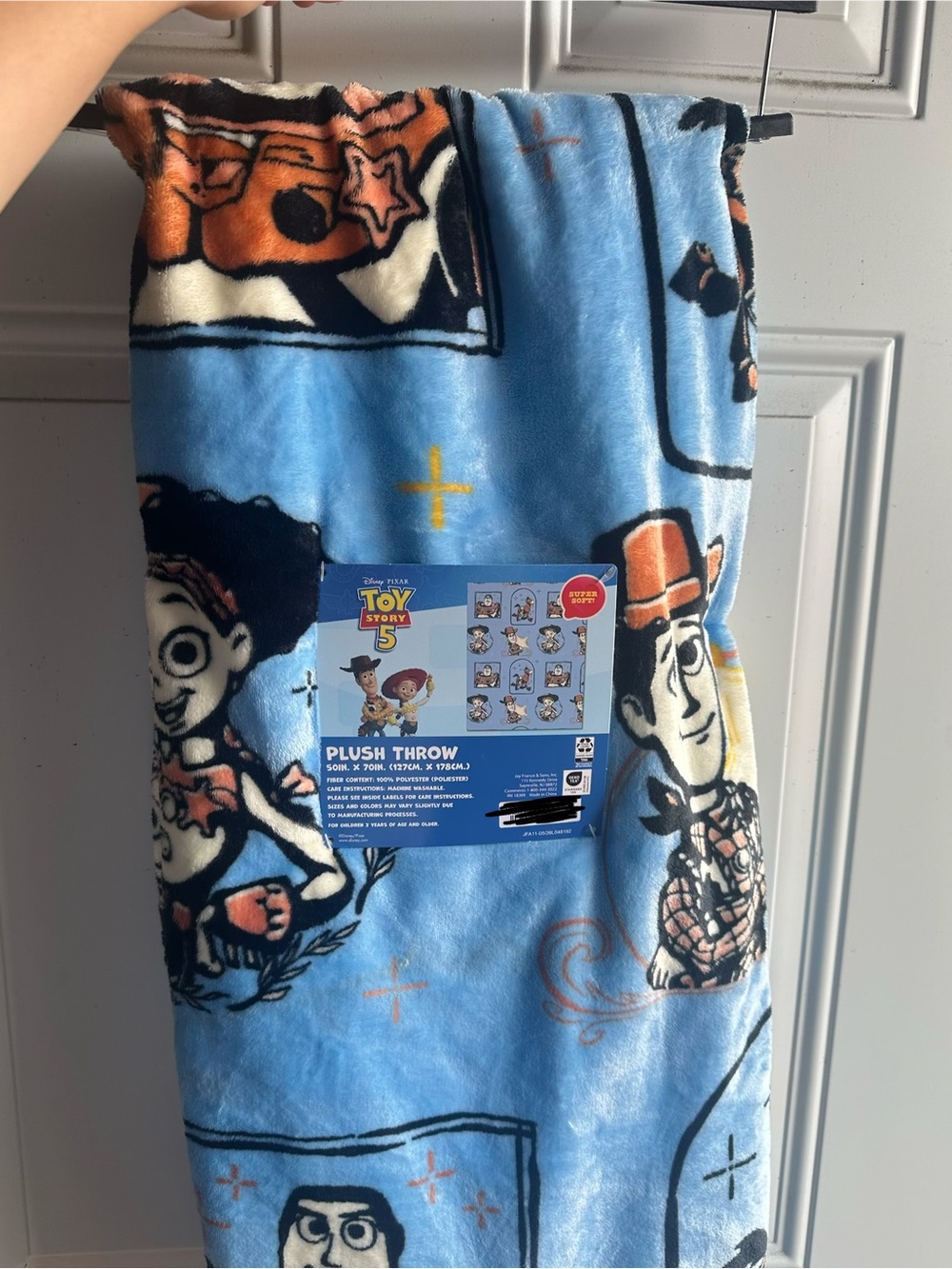 New Toy Story 5 Plush Throw Blanket!